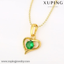 32345 xuping joyas 24k oro nuevo diseño corazón colgante